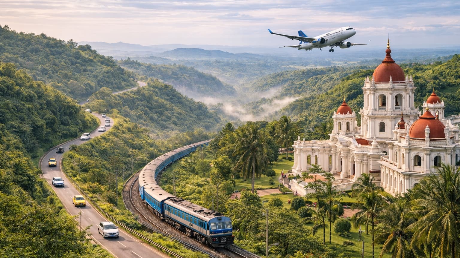 How to Reach Tripura: Flights, Trains, Roads & Local Transport Guide