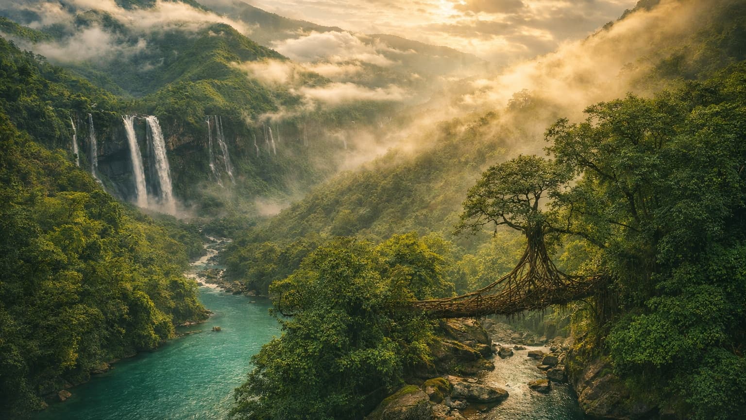 Meghalaya: Where Clouds Kiss the Hills